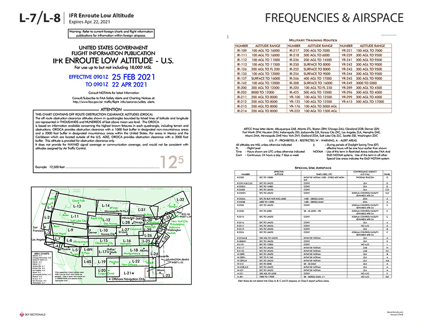 Tour Low-Altitude Enroute Charts – SkySectionals