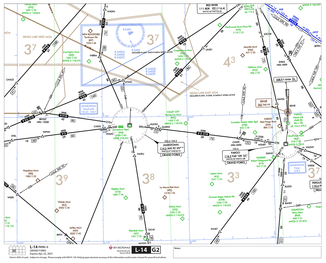 Tour Low-Altitude Enroute Charts – SkySectionals